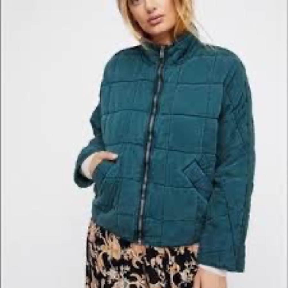 Free People Quilted Dolman Jacket